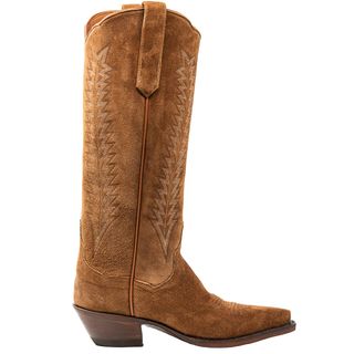 brown suede Kemo Sabe cowboy boots