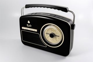 It looks like something from the 1950s but this radio's bang up to date