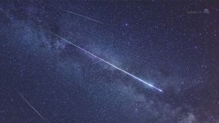 A meteor shower.