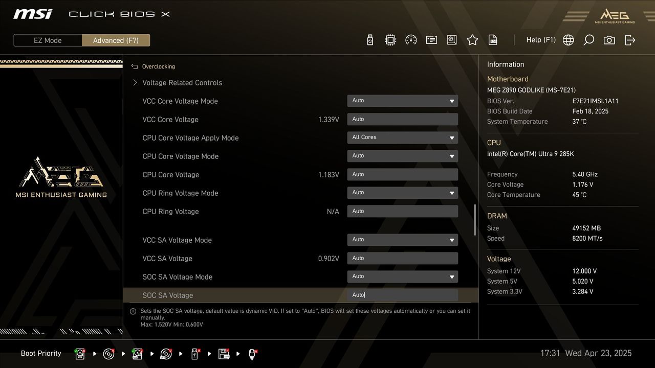 MSI Z890 Godlike