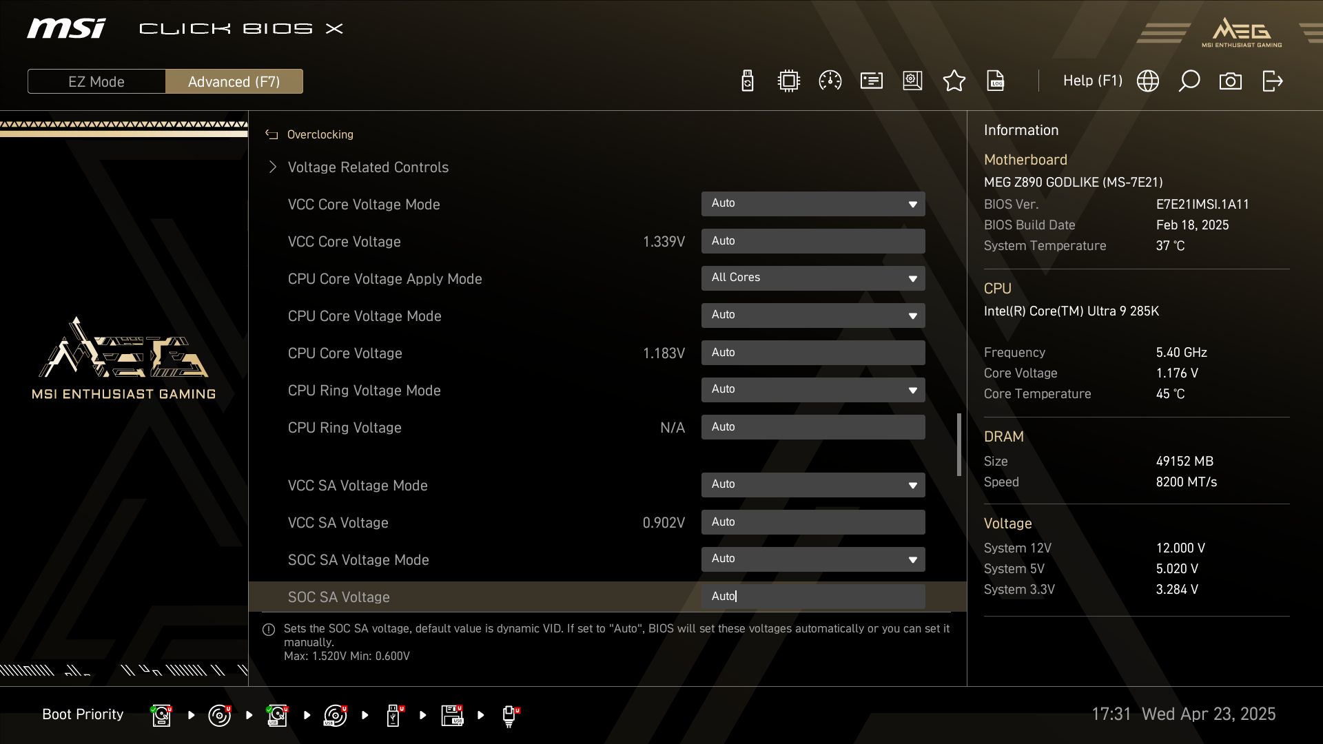 MSI Z890 Godlike