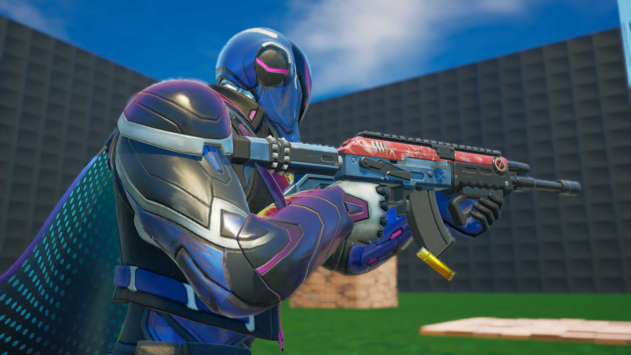 A Fortnite character wielding a nemesis.