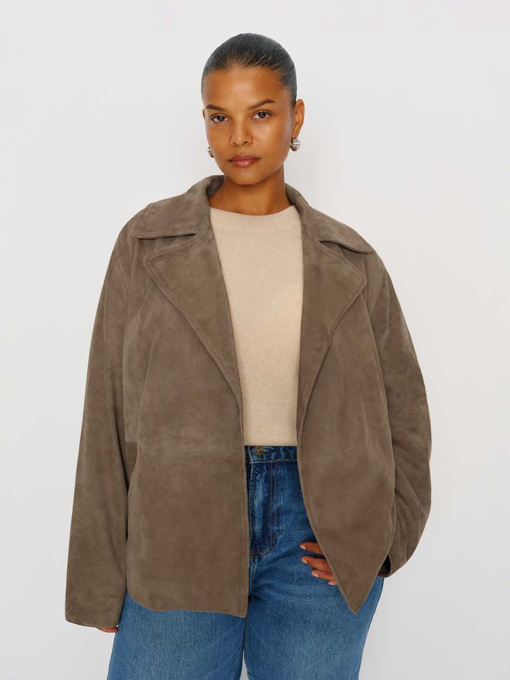 Veda Jaden Cropped Trench Es