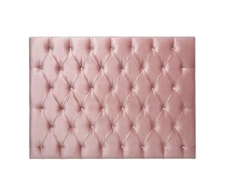 buttoned headboard with white background