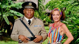 The Commissioner and Catherine in Death in Paradise season 14