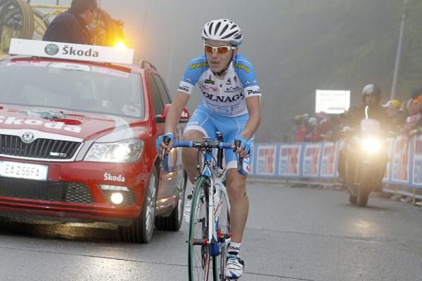 Domenico Pozzovivo (Colnago - CSF) climbs to second place for the stage.