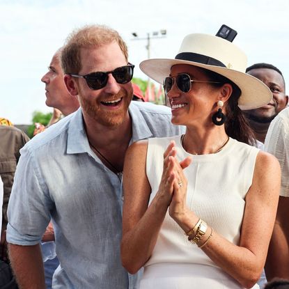 Prince Harry and Meghan Markle on a tour of Columbia