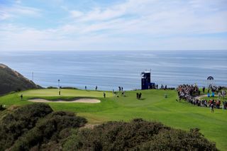 The third hole at Torrey Pines Golf Club