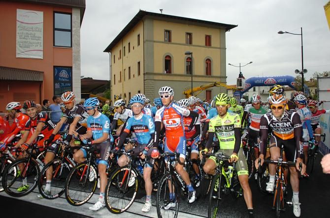 It was a gloomy day for the GP Larciano