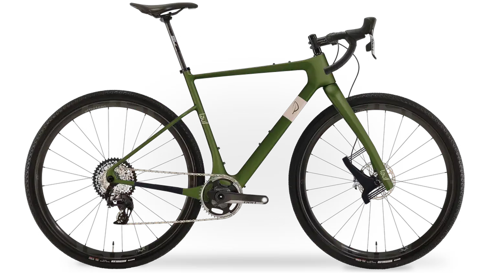 Lauf Seigla Ultimate gravel bike on a white background