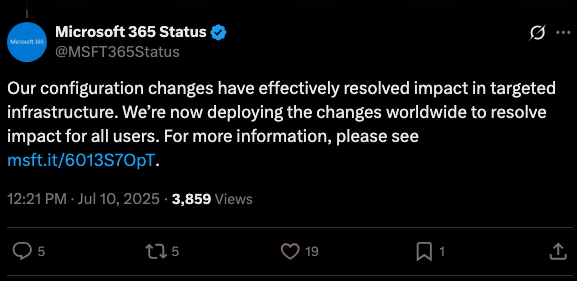Microsoft on X