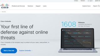 Website screenshot for Cisco Umbrella