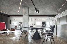 Bauhaus loft interior design living space