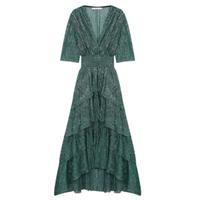 Stretch Lurex Fabric Dress With Ruffles, £429 | Maje