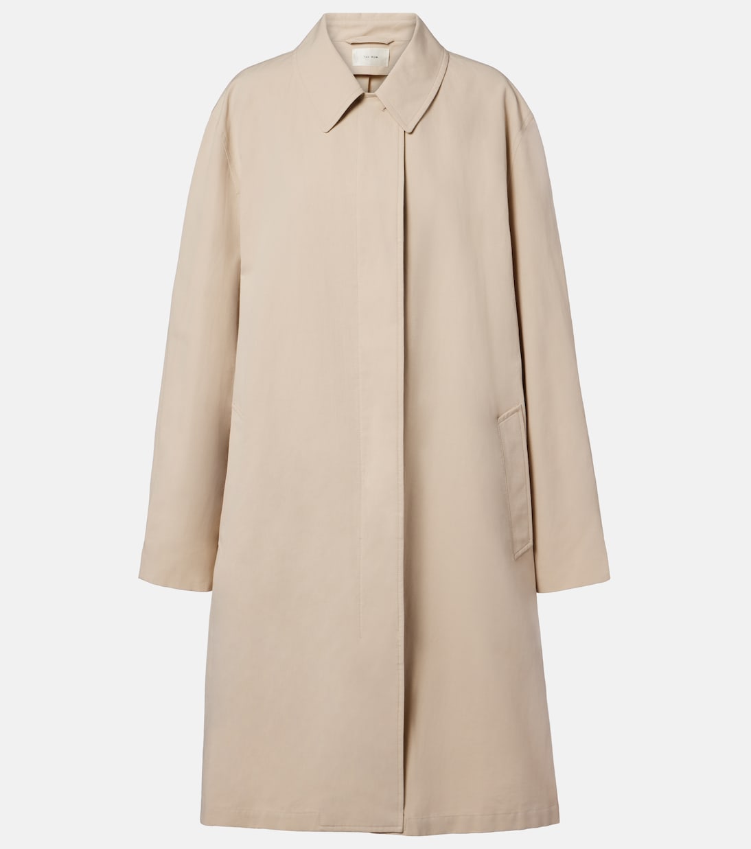 Dayton Cotton Car Coat in Beige - the Row