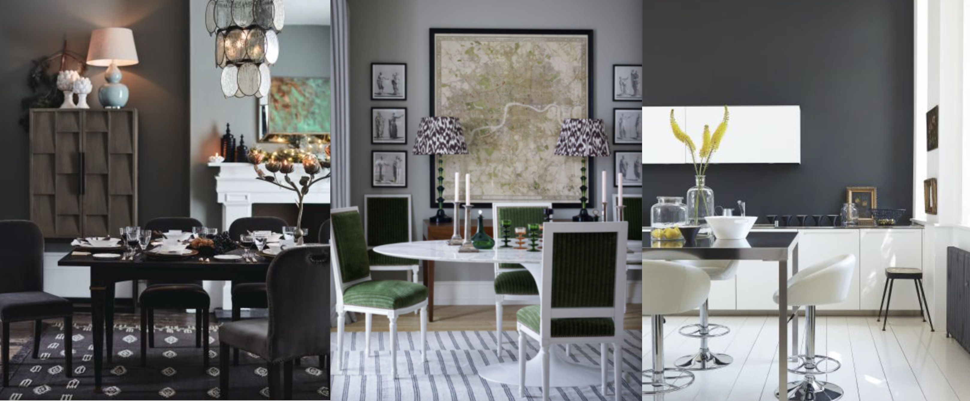 grey dining rooms