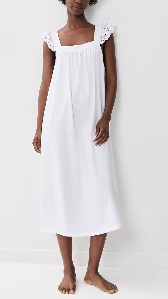 Clara Nightgown - White