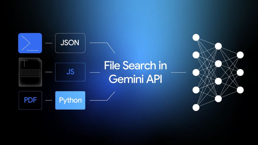 The Gemini API&#039;s File Search tool graphic.