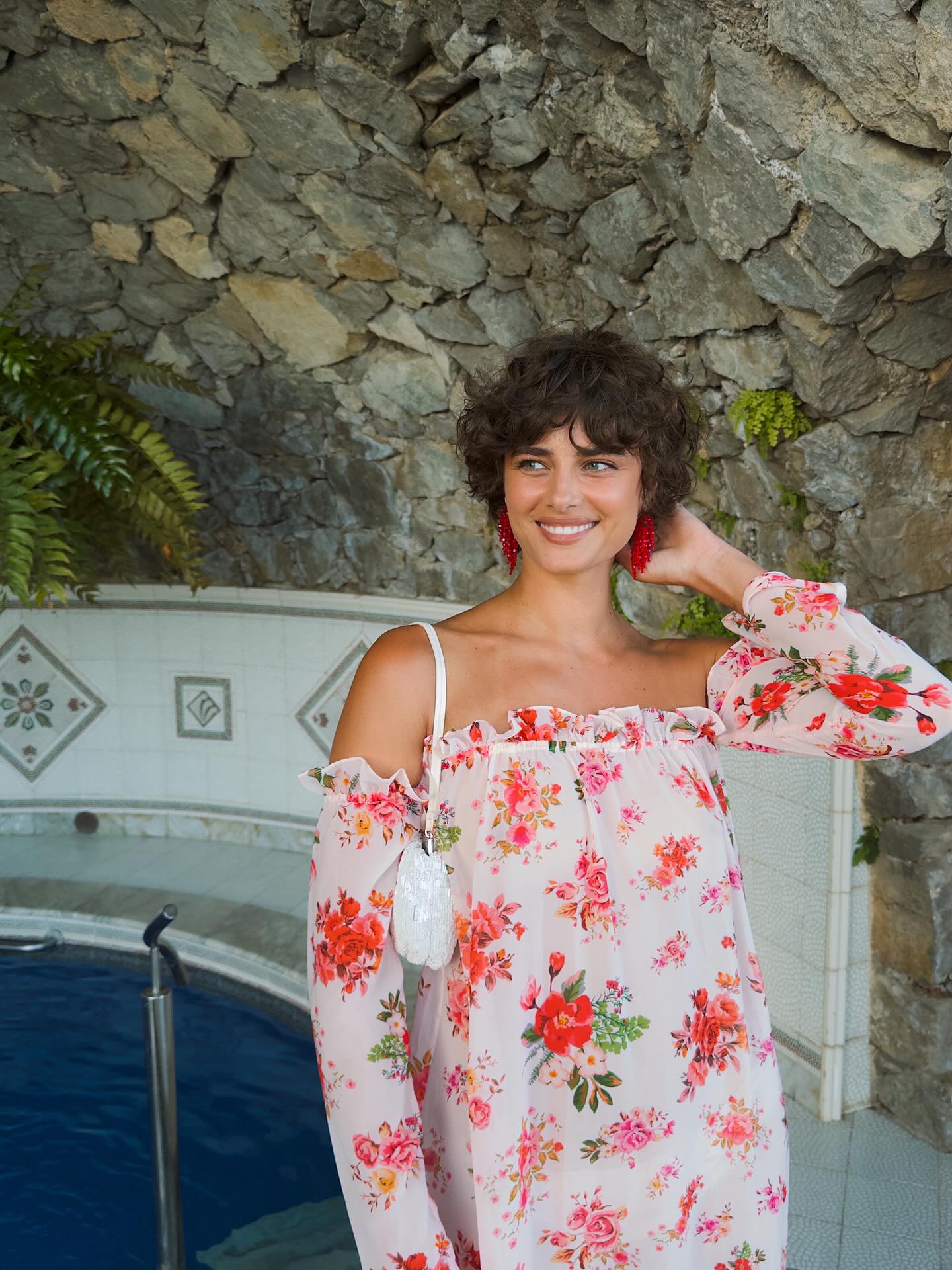 Taylor Hill with shag haircut