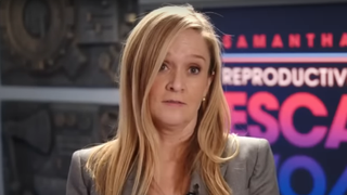 Samantha Bee at rally in Full Frontal