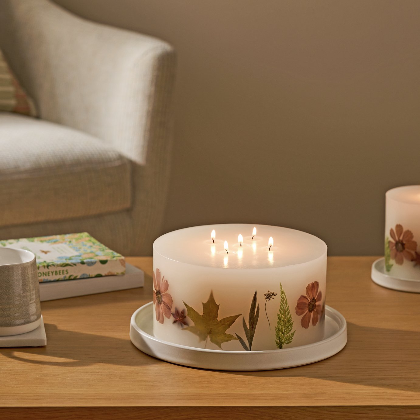 Argos Home Inclusion Xl Multiwick Candle - Autumn Spice