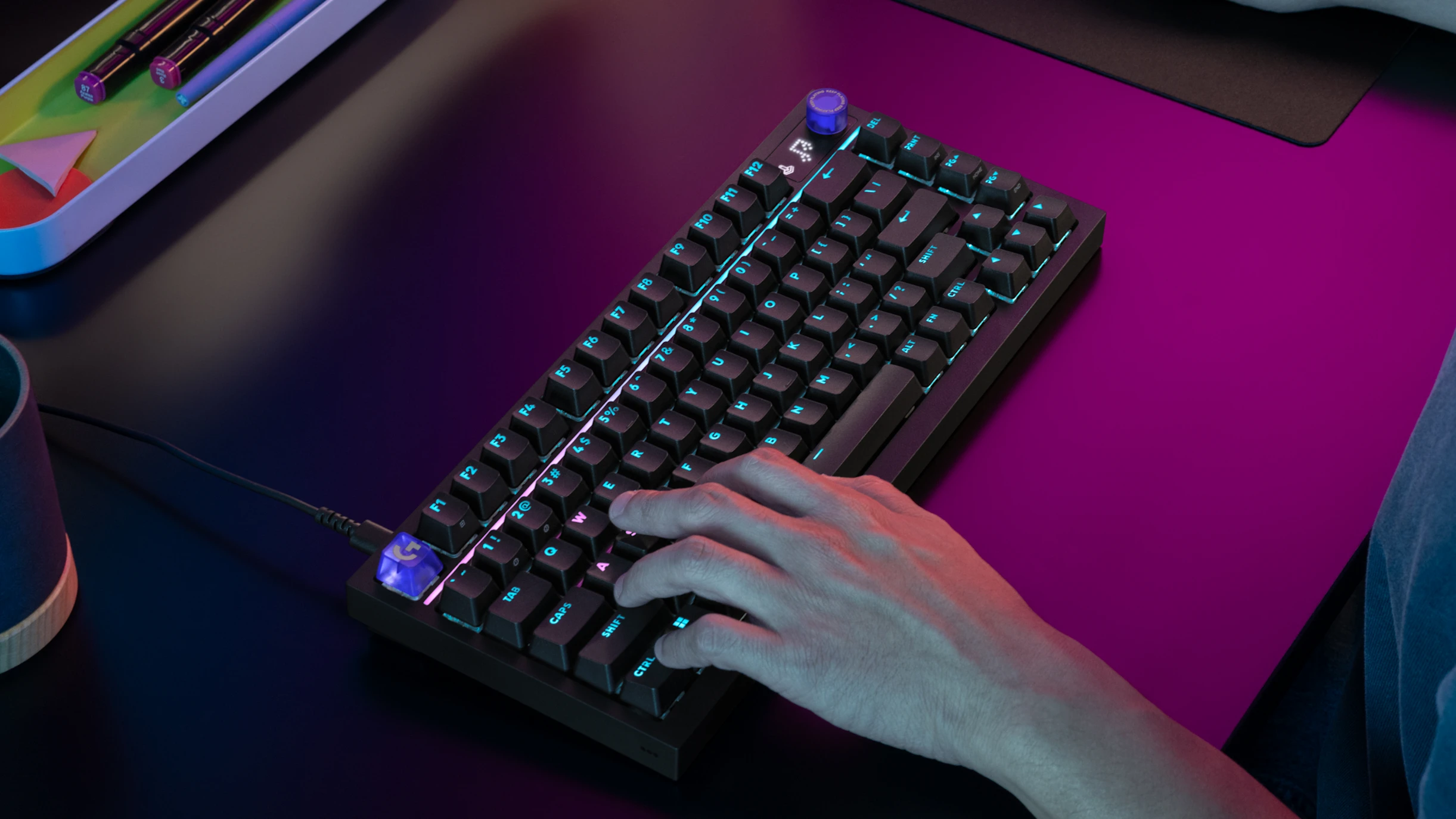 The Logitech G316 X 75 keyboard.