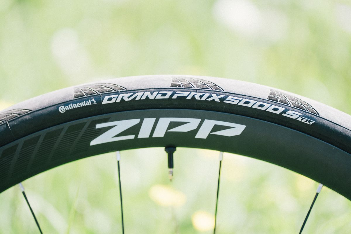 A zipp wheel in an alpine meadow