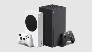 Xbox Series S en Xbox Series X naast elkaar