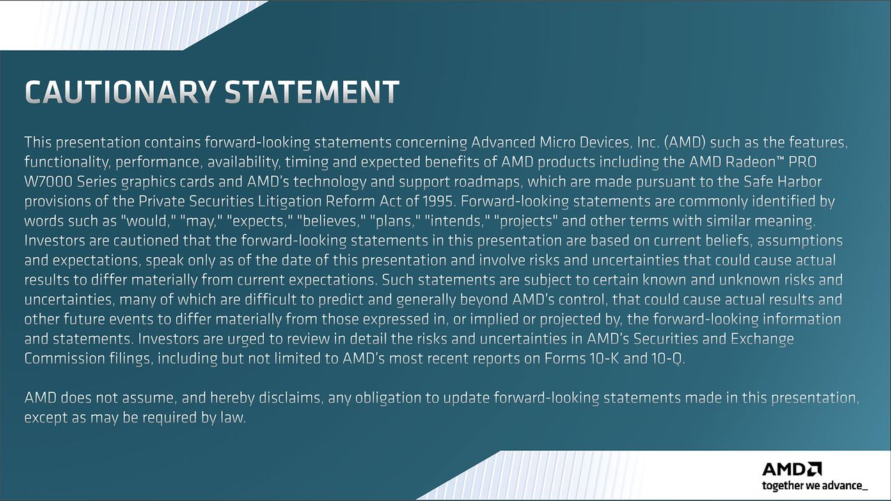AMD Radeon Pro W7600 W7500 slide deck