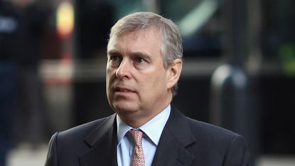 Prince Andrew The Duke of York arrives at the Headquarters of CrossRail 