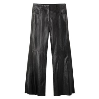 Luxe Leather Kick Flare Trouser cut out 