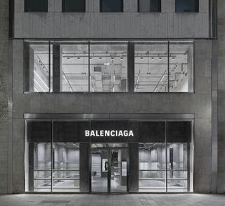 Exterior of Balenciaga store in Hamburg