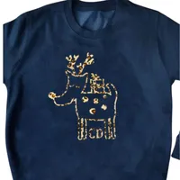 10. Personalised leopard print reindeer Christmas kids jumper - View at Joules