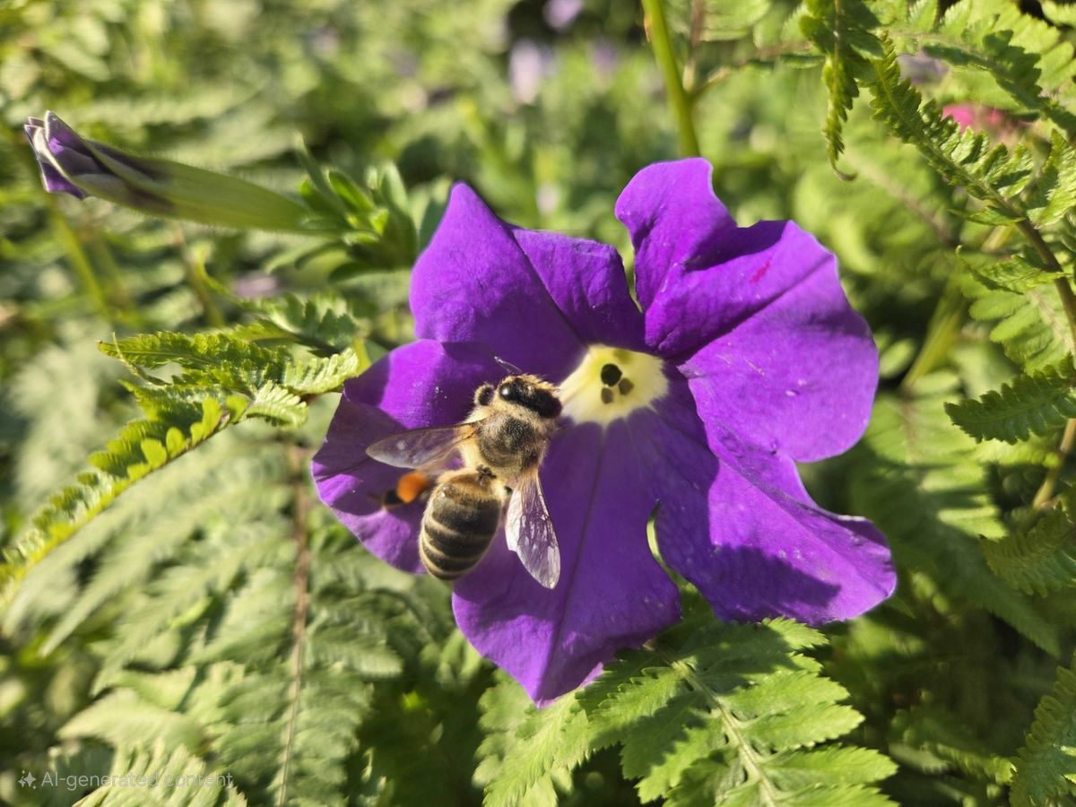 Samsung Galaxy Z Fold 6 image of a bee AI generated