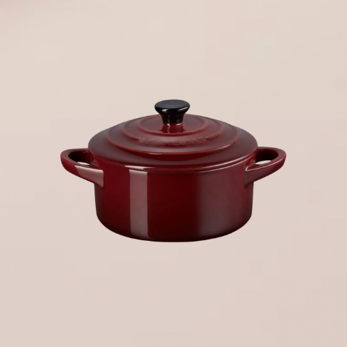 Mini burgundy casserole dish