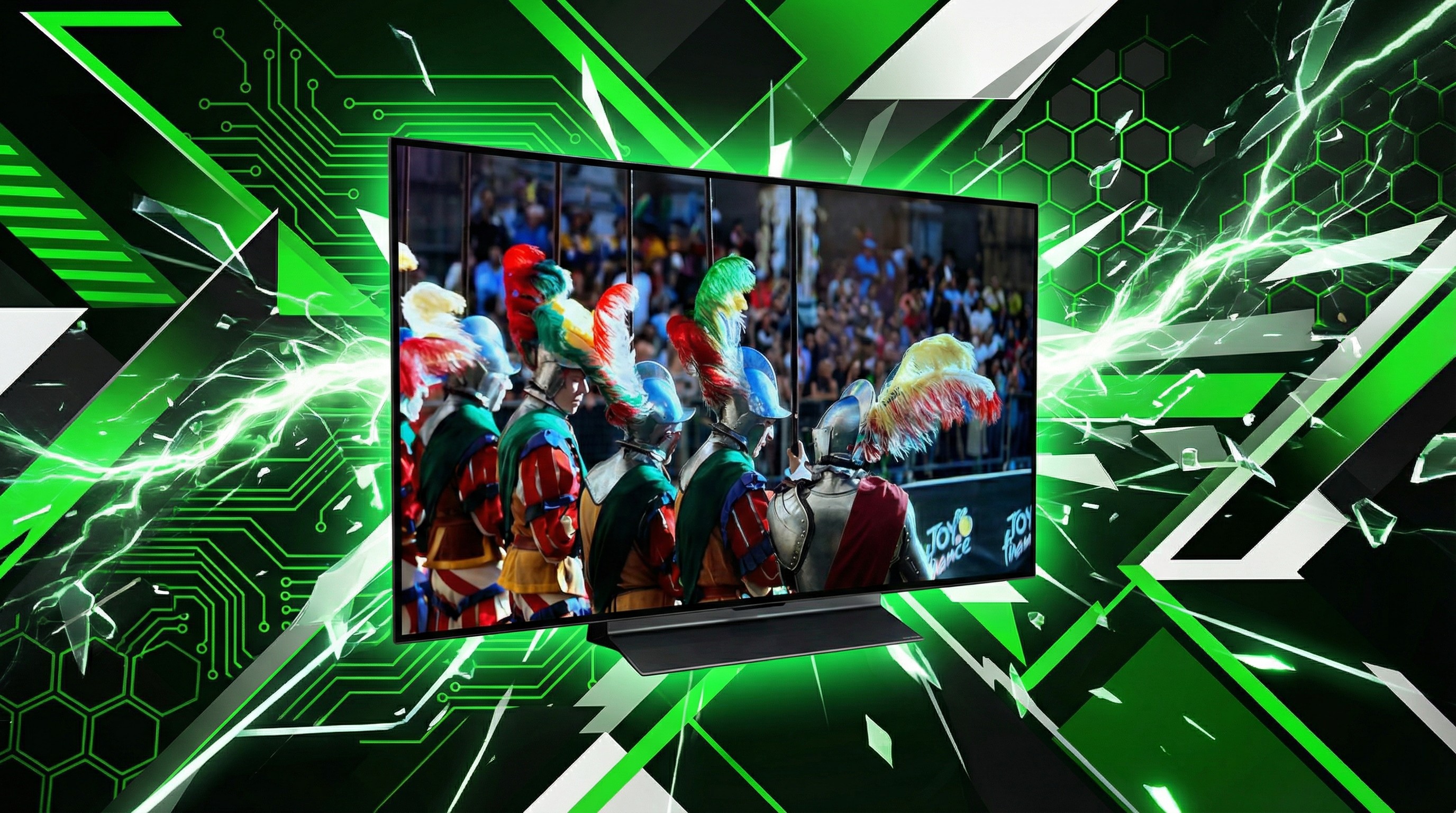 LG C5 TV on an Xbox-themed background