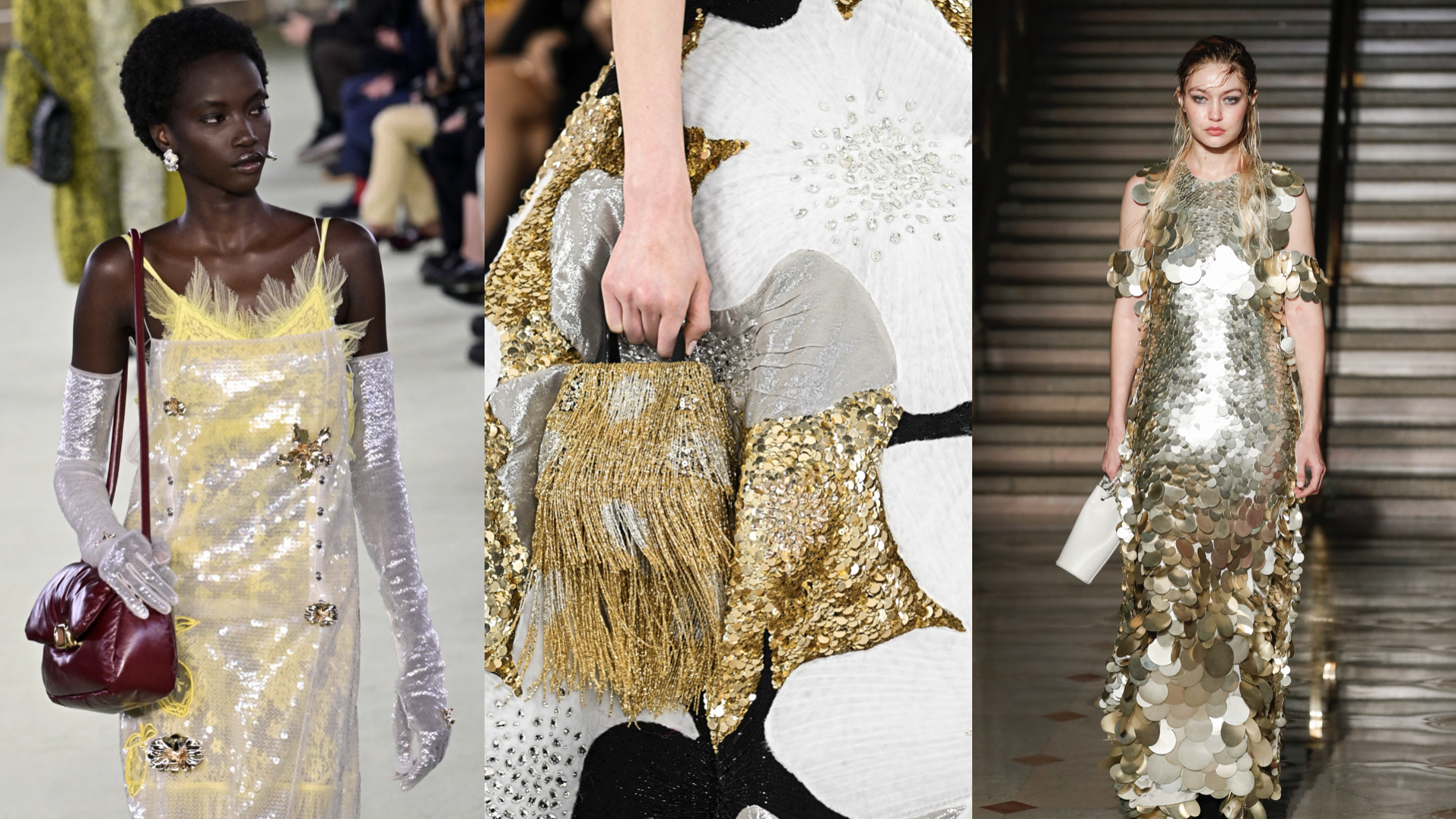 Sequins from the FW22 runway