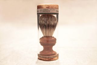 Brown colored brush.
