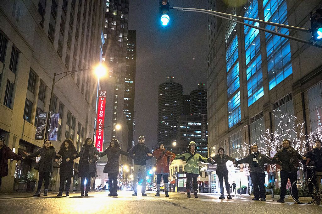 Laquan McDonald shooting protesters in Chicago