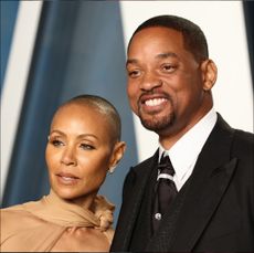 Jada Pinkett Smith and Will Smith attend the 2022 Vanity Fair Oscar Party hosted by Radhika Jones at Wallis Annenberg Center for the Performing Arts on March 27, 2022 in Beverly Hills, California. 