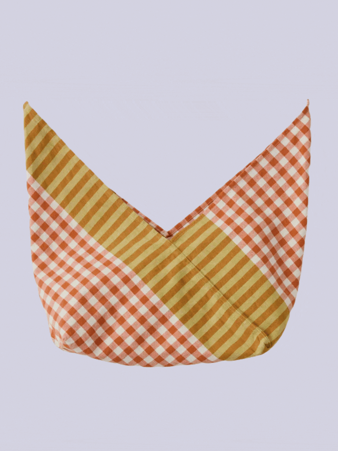 Hand Woven Siesta Check Bread Bag