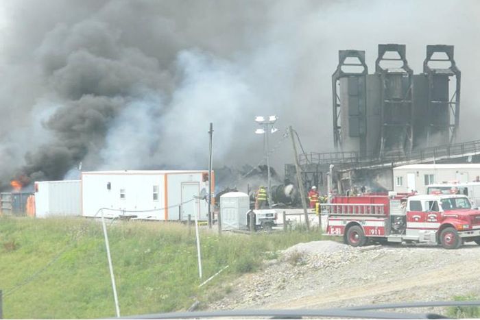 Ohio fracking fire response