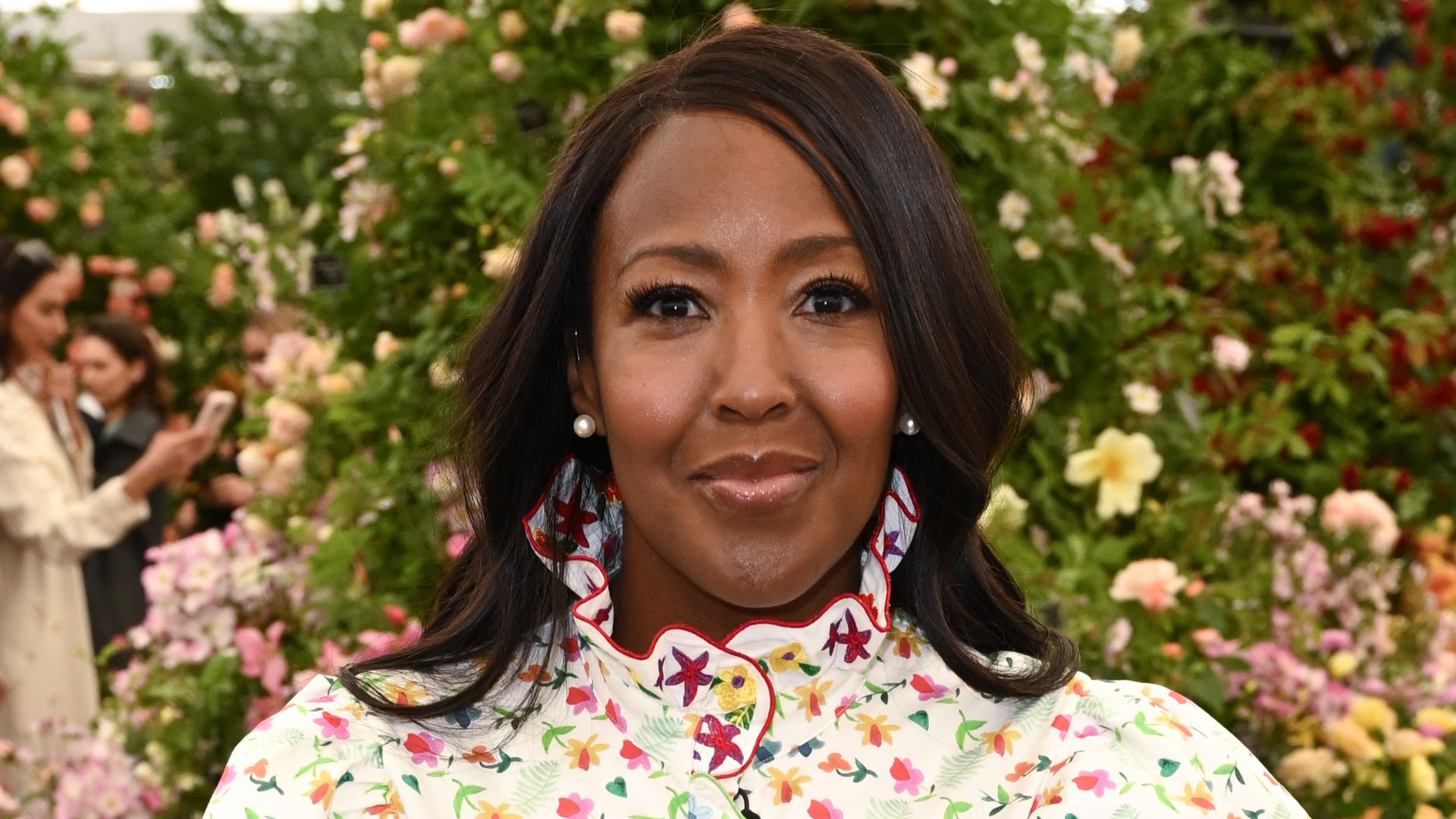 Angellica Bell attends the RHS Chelsea Flower Show 2026 at The Royal Hospital Chelsea on May 18, 2026 in London, England