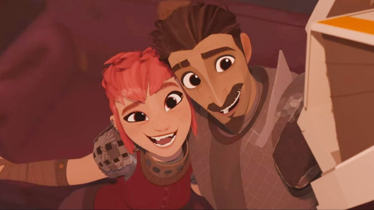 Chloe Grace Moretz and Riz Ahmed in Nimona