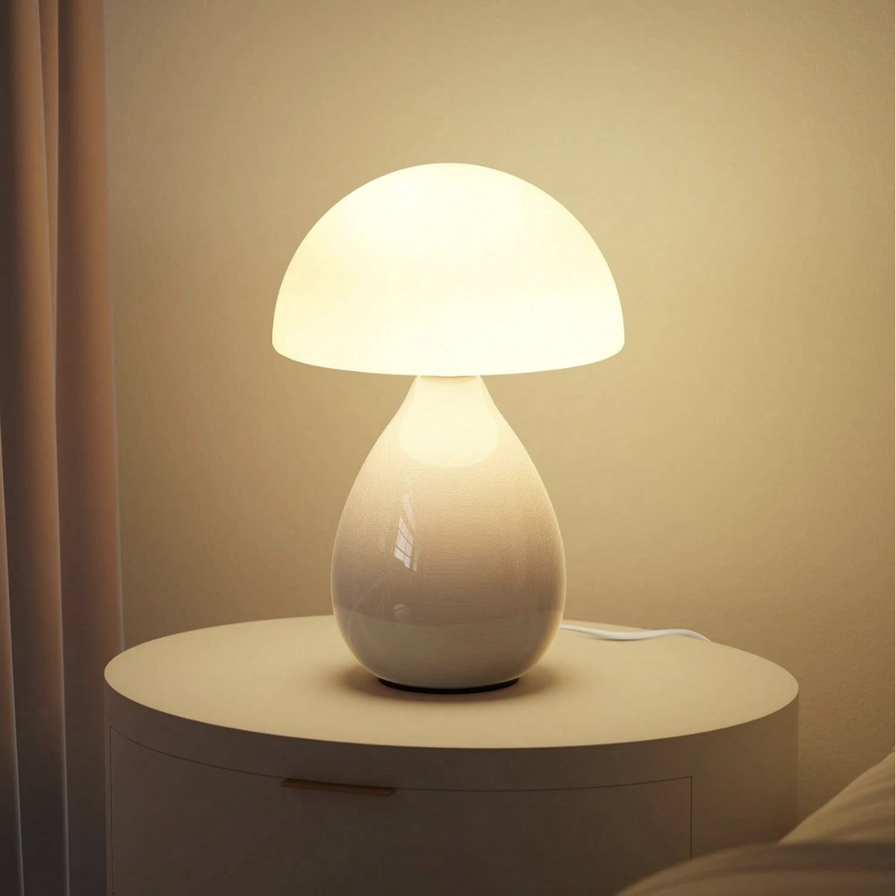 SHEIN, Mushroom Lamp Small Vintage Table Light (Was $43)