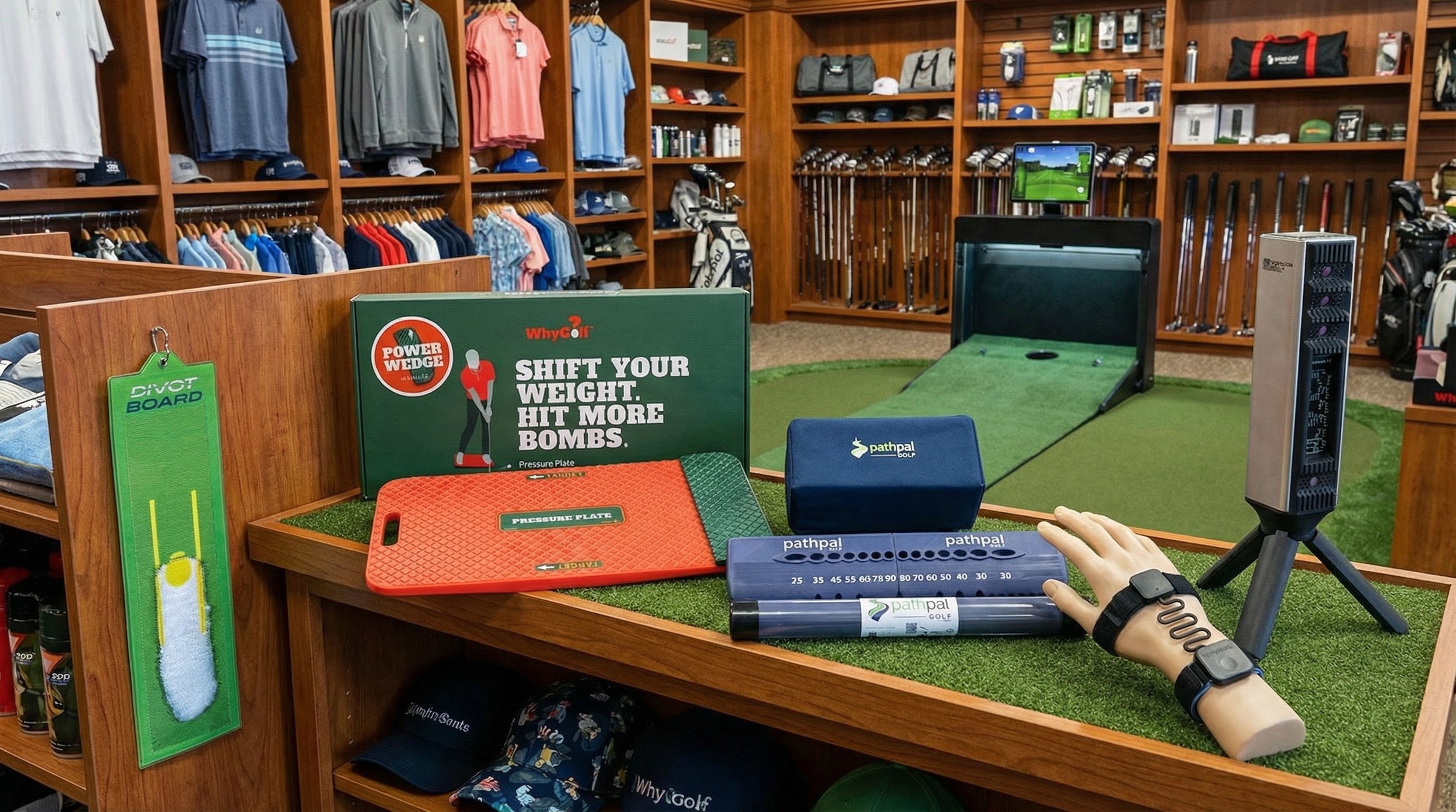 Golf products pro shop 