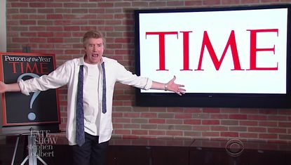 The Late Show imagines Time naming Donald Trump its person of the year