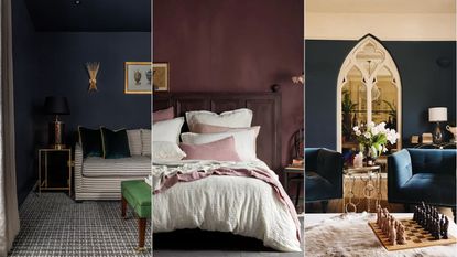 cozy interior schemes with dark paint colors
