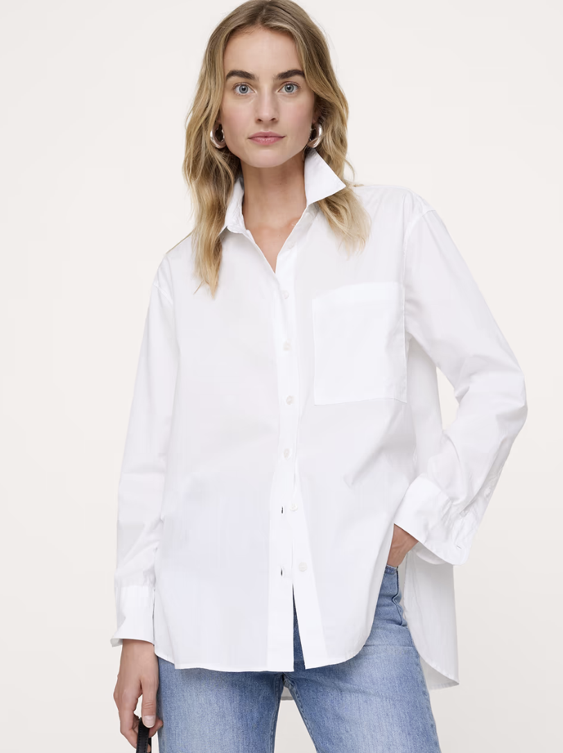 Banana Republic, The Oversized Shirt in Cotton Poplin