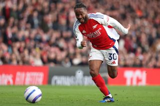 LONDON, ENGLAND - FEBRUARY 22: Raheem Sterling of Arsenal during the Premier League match between Arsenal FC and West Ham United FC at Emirates Stadium on February 22, 2025 in London, England. (Photo by Mark Leech/Offside/Offside via Getty Images)